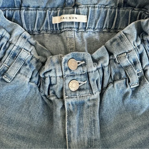 PacSun Paperbag Iris Blue Mom Jeans Women's Jeans 25 - Picture 4 of 7